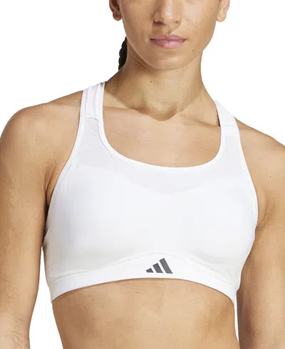 Adidas Originals Adidas Women's Tlrd Impact Training High Support Sports Bra In White