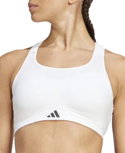 Adidas Originals Adidas Women's Tlrd Impact Training High Support Sports Bra In White