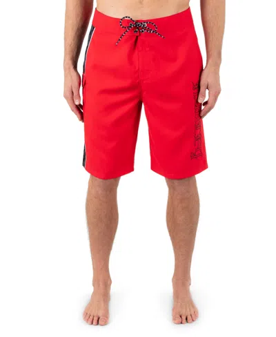 Hurley Men's Gothic Cargo 22" Regular Fit Boardshorts In Red