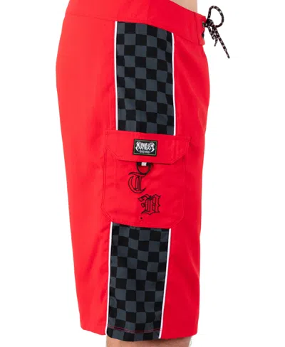 Hurley Men's Gothic Cargo 22" Regular Fit Boardshorts In Red