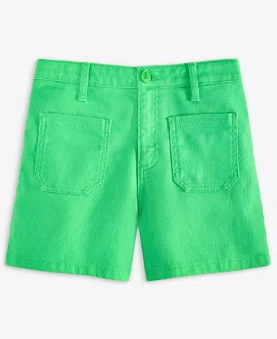 Epic Threads Little & Big Girls Twill Patch-pocket Shorts, Exclusively At Macy's