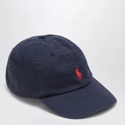 Polo Ralph Lauren Blue Baseball Cap With Logo Embroidery In Cotton Man