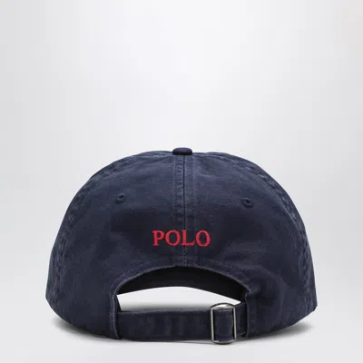 Polo Ralph Lauren Blue Baseball Cap With Logo Embroidery In Cotton Man