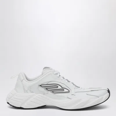 Balenciaga White Cowskin And Polyester Monday Shoe Sneakers