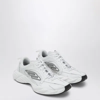 Balenciaga White Cowskin And Polyester Monday Shoe Sneakers