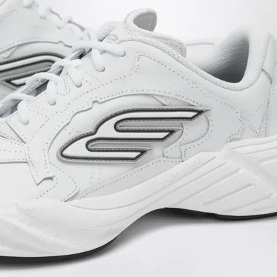 Balenciaga White Cowskin And Polyester Monday Shoe Sneakers