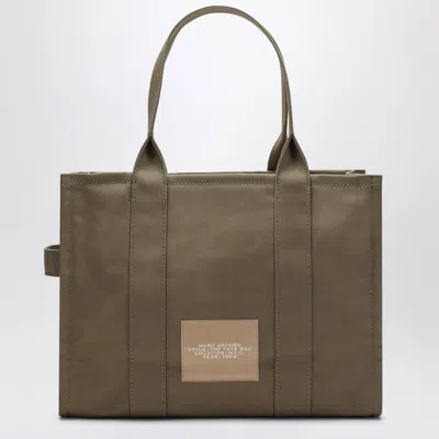 Marc Jacobs Slate Green Canvas Large Tote Bag