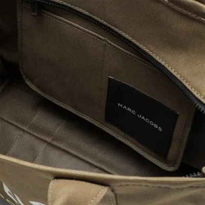 Marc Jacobs Slate Green Canvas Large Tote Bag