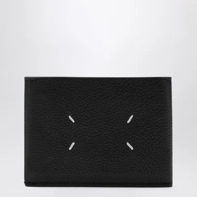Maison Margiela Black Bi-fold Wallet With Logo Men