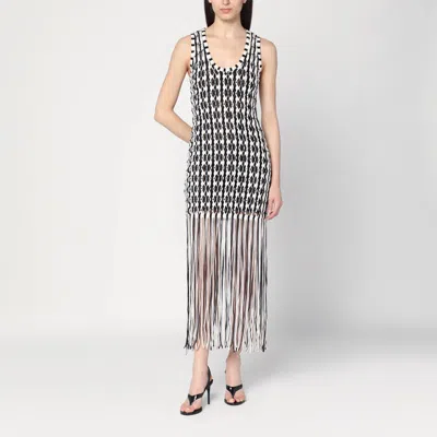 Simkhai Sonia Woven Fringe Tank Dress