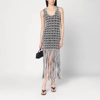 Simkhai Sonia Woven Fringe Tank Dress