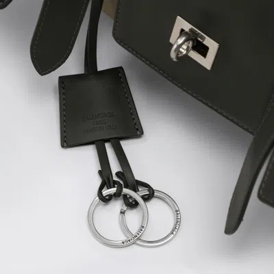Balenciaga Carry All Bel Air Media Bag In Khaki Canvas Women