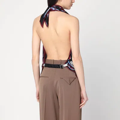 Shop Bottega Veneta Printed Silk Twill Top