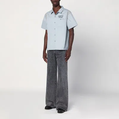 Brain Dead Cotton Shirt With Chest Pocket And Graphic Print