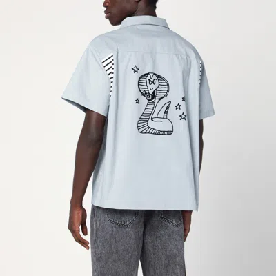 Brain Dead Cotton Shirt With Chest Pocket And Graphic Print