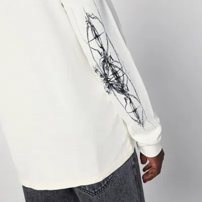 Basketcase Gallery White Cotton Crewneck Sweater