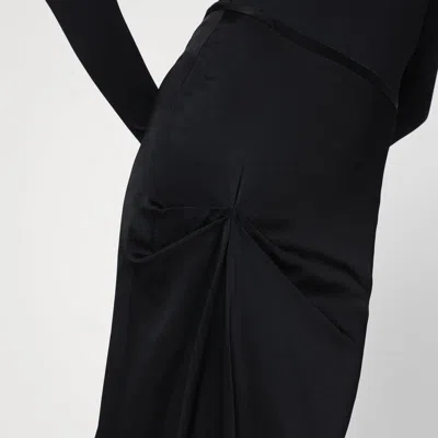 Victoria Beckham Draped Midi Skirt Asymmetric Design Slit