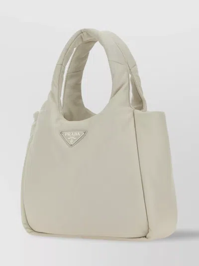 Prada Soft Texture Top Handle Shoulder Bag