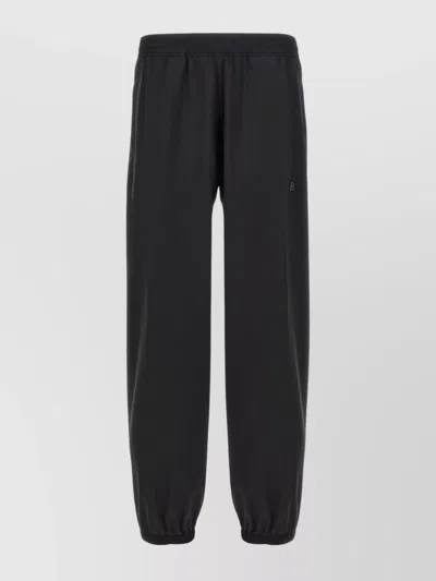 Givenchy Logo Elastic Waistband Pants With Pockets In Black