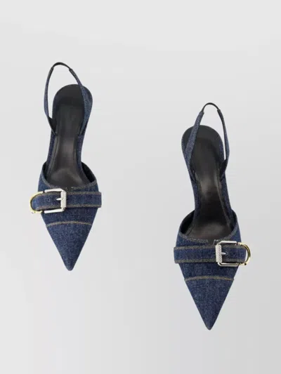 Givenchy Woman Pumps Blue Size 8 Textile Fibers