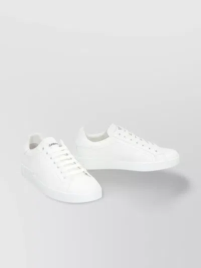 Dolce & Gabbana Portofino Vintage Leather Low-top Sneakers