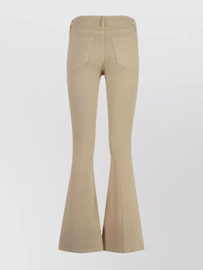 Mother Cropped Flared Jeans With Front And Back Pockets