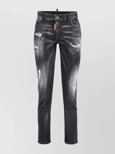 Dsquared2 Cropped Jeans Stretch En Coton