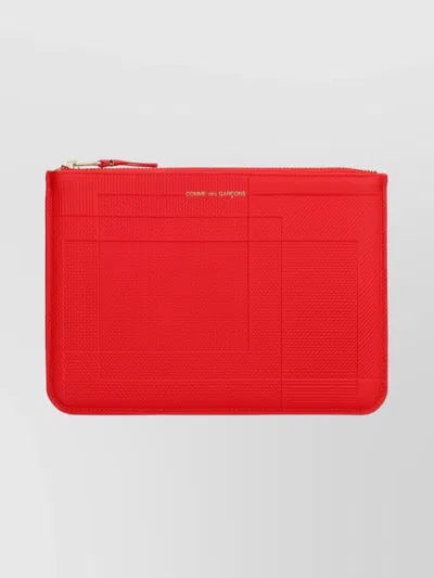 Comme Des Garçons Metal Hardware Rectangular Leather Pouch