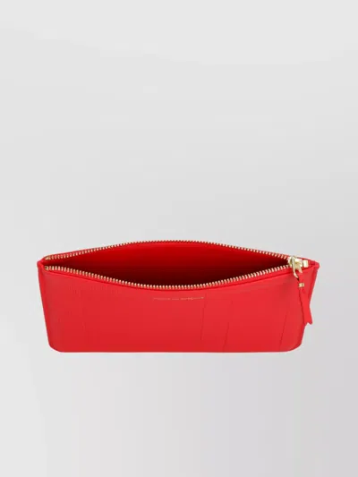 Comme Des Garçons Metal Hardware Rectangular Leather Pouch
