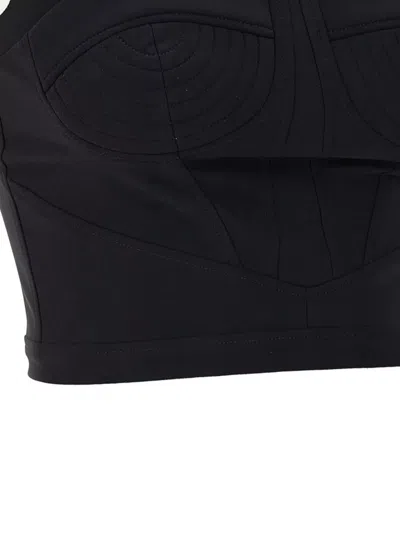 Nensi Dojaka Halter Strap Cropped Top With Structured Cups