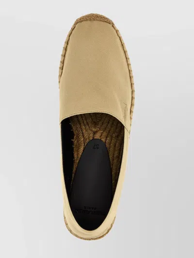 Saint Laurent Cotton Ysl Slip-on Espadrilles