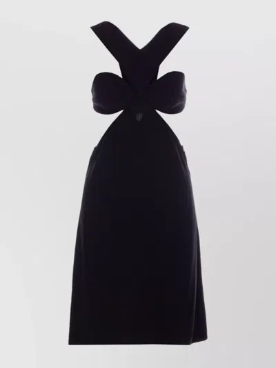 Givenchy Backless Archive Dress With Bow Detail In Black