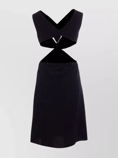 Givenchy Backless Archive Dress With Bow Detail In Black