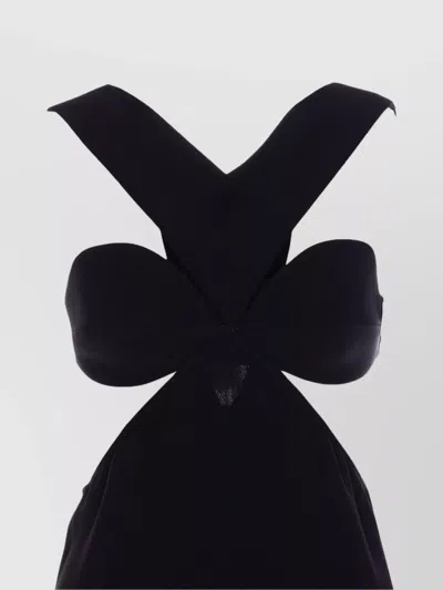 Givenchy Backless Archive Dress With Bow Detail In Black