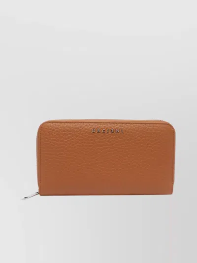 Orciani Textured Finish Zip Purse