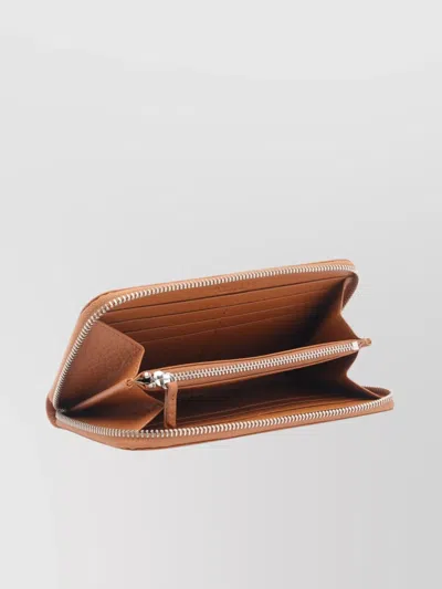 Orciani Textured Finish Zip Purse