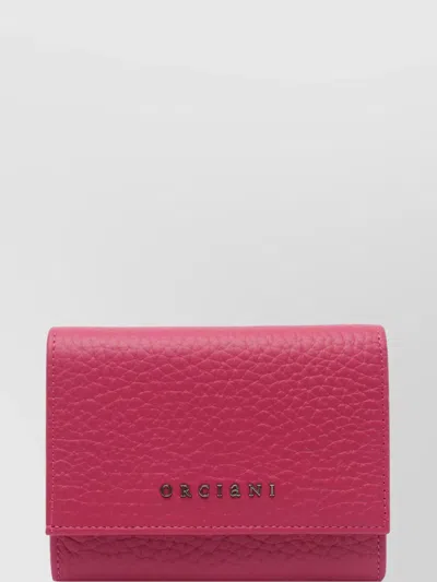 Orciani Textured Finish Wallet With Unique Texture