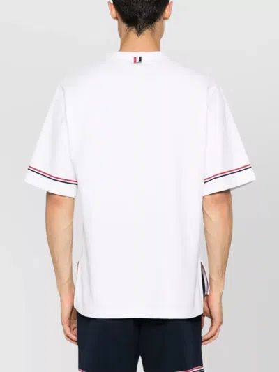 Thom Browne Rugby Fit Short Sleeve Tee In Cotton Interlock