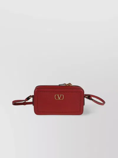 Valentino Garavani Small Red Crossbody Bag Alltime In Brown