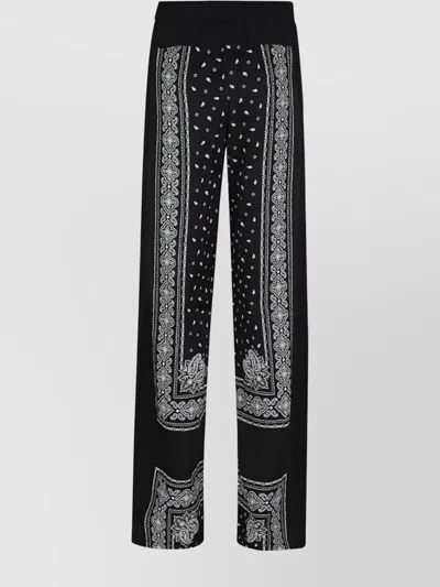 Pinko Trousers Wide Leg Patterned Design