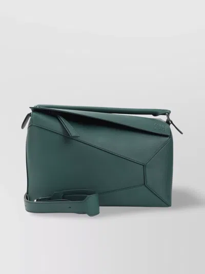 Loewe Puzzle Edge New Large Shoulder Bag Men In Green