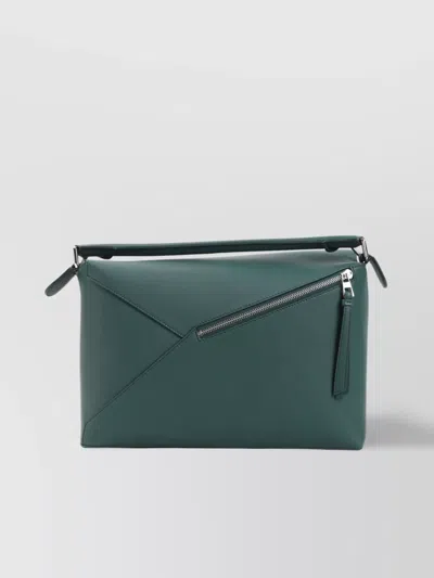Loewe Puzzle Edge New Large Shoulder Bag Men In Green