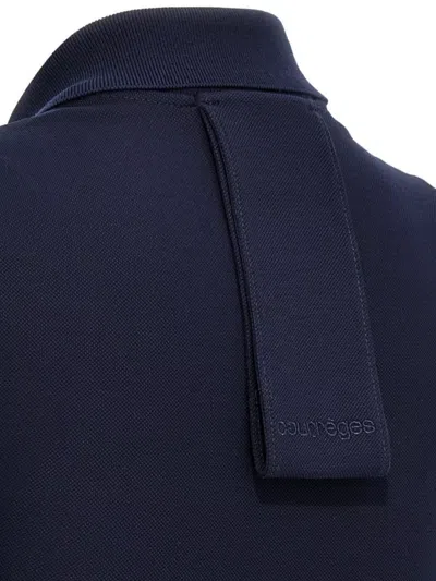 Courrèges Woman Mini Dress Midnight Blue Size M Cotton In Blue