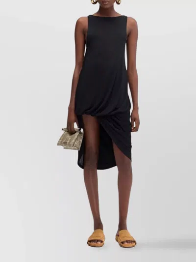 Jacquemus Women's La Robe Peplo Courte In Black