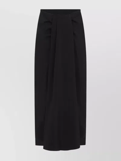 Jacquemus Floor-length Viscose Blend Skirt In Black