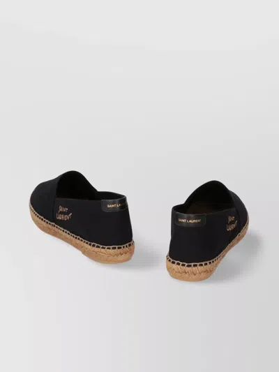Saint Laurent Espadrillas Men Fabric Black