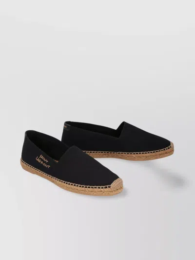 Saint Laurent Espadrillas Men Fabric Black