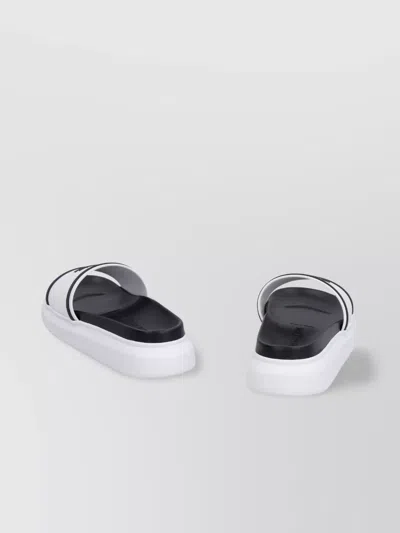 Alexander Mcqueen Logo Detail Rubber Slides