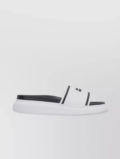 Alexander Mcqueen Logo Detail Rubber Slides