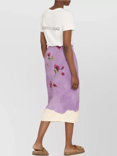 Saint Laurent Reverse Logo T-shirt In White